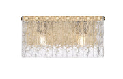 Glacier 2 Light 15" Vanity in Modern Gold