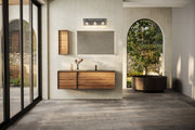 Glacier 3 Light 24" Vanity in Matte Black in a room setting