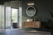 Glacier 3 Light 24" Vanity in Matte Black in a room setting
