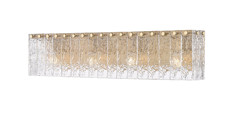 Glacier 4 Light 31.25" Vanity in Modern Gold