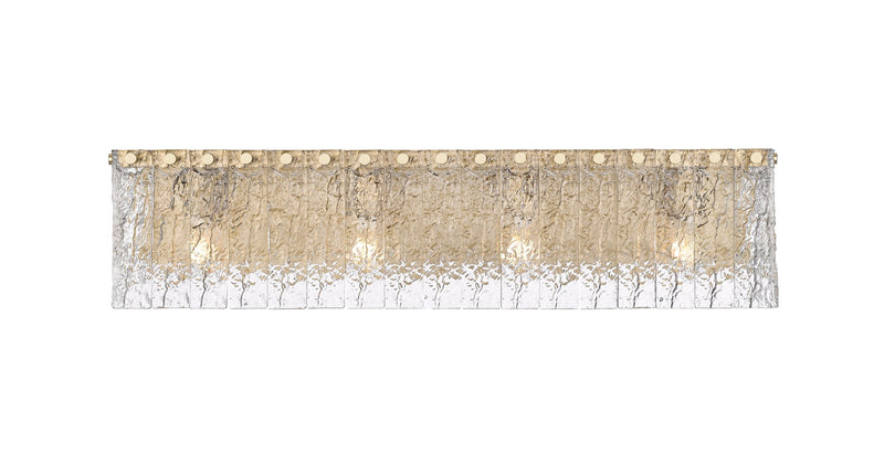 Glacier 4 Light 31.25" Vanity in Modern Gold