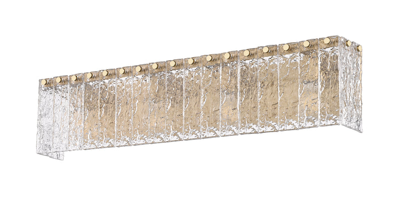 Glacier 4 Light 31.25" Vanity in Modern Gold