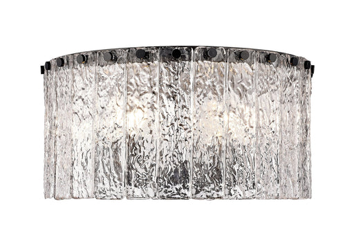 Glacier 5 Light 16.75" Flush Mount in Matte Black
