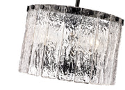 Glacier 3 Light 12.5" Pendant in Matte Black