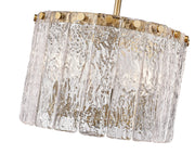 Glacier 3 Light 12.5" Pendant in Modern Gold
