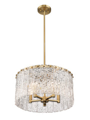 Glacier 5 Light 19" Pendant in Modern Gold