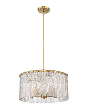Glacier 5 Light 19" Pendant in Modern Gold
