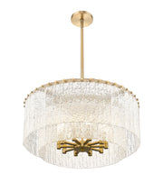 Glacier 10 Light 27.5" Pendant in Modern Gold