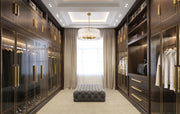 Glacier 10 Light 26.75" Pendant in Modern Gold in a room setting