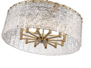 Glacier 12 Light 32.5" Pendant in Modern Gold