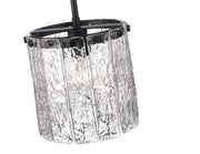 Glacier 1 Light 8.5" Pendant in Matte Black