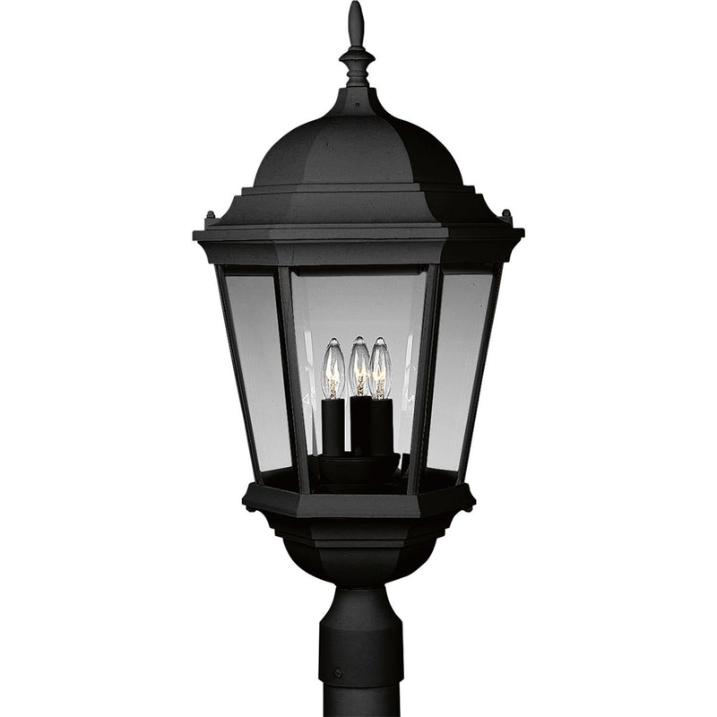 Welbourne 3-Light Outdoor Post Light in Textured Black