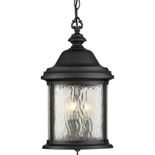 Ashmore Three Light Hanging Lantern in Textured Black