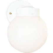 Utility Lantern Globe Outdoor Wall Lantern in White