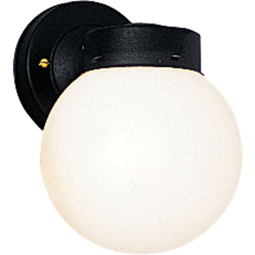 Utility Lantern One Light Wall Lantern in Black