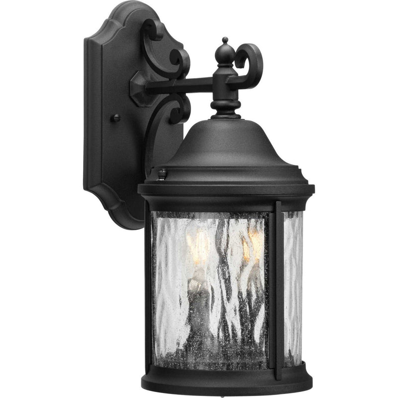 Ashmore 2-Light Outdoor Wall Lantern in Textured Black