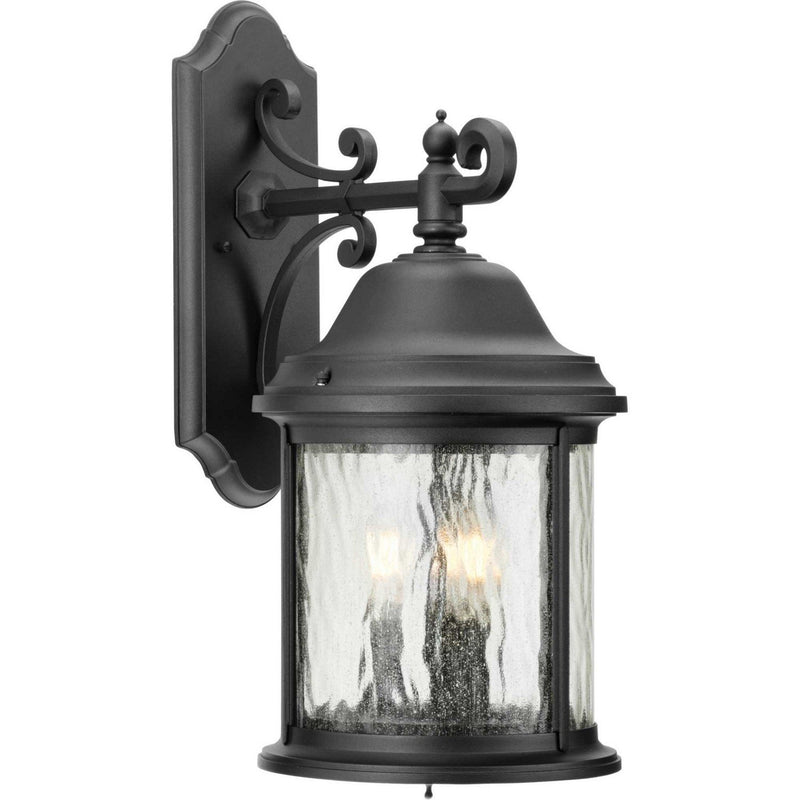Ashmore 3-Light Large Outdoor Wall Lantern in Textured Black