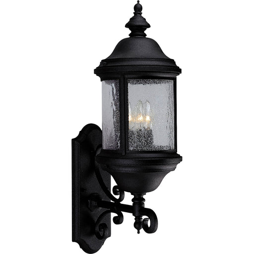 Ashmore Three Light Large Wall Lantern in Textured Black
