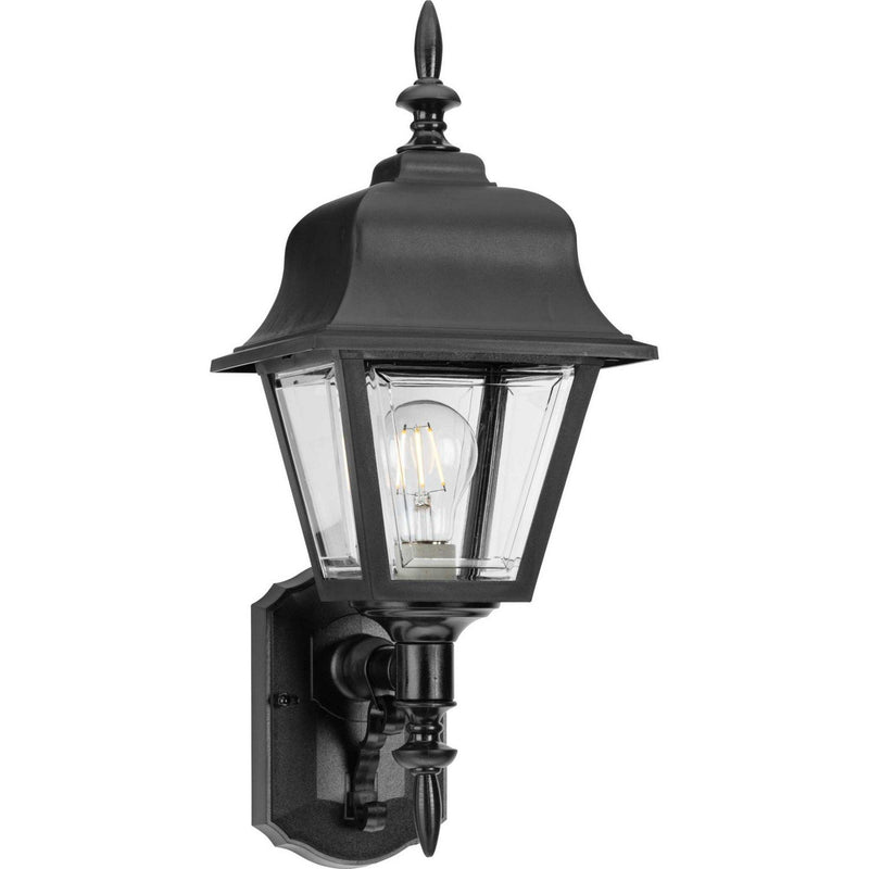 Non-Metallic Incandescent 20" Outdoor Wall Lantern in Black