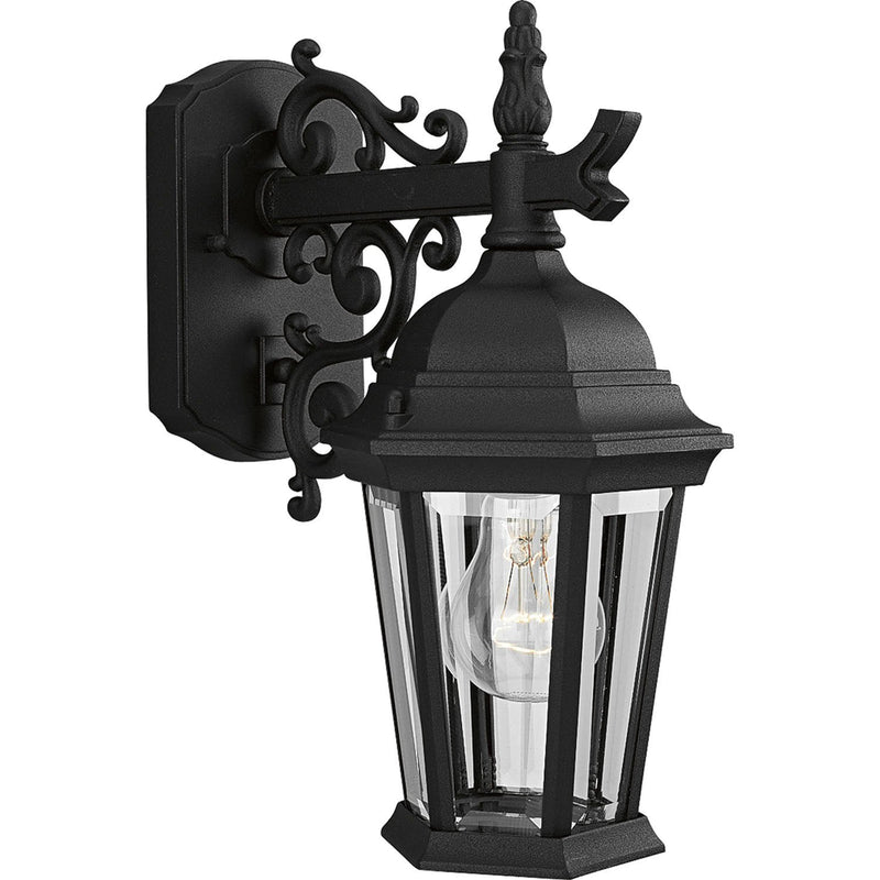 Welbourne 13" Outdoor Wall Lantern in Textured Black