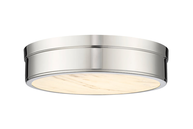 Anders 1 Light 15" Flush Mount in Polished Nickel