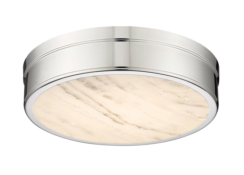 Anders 1 Light 15" Flush Mount in Polished Nickel