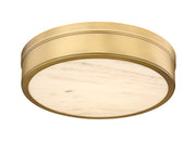 Anders 1 Light 15" Flush Mount in Rubbed Brass