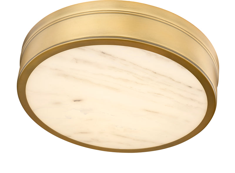 Anders 1 Light 15" Flush Mount in Rubbed Brass