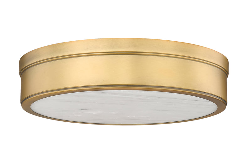 Anders 1 Light 15" Flush Mount in Rubbed Brass