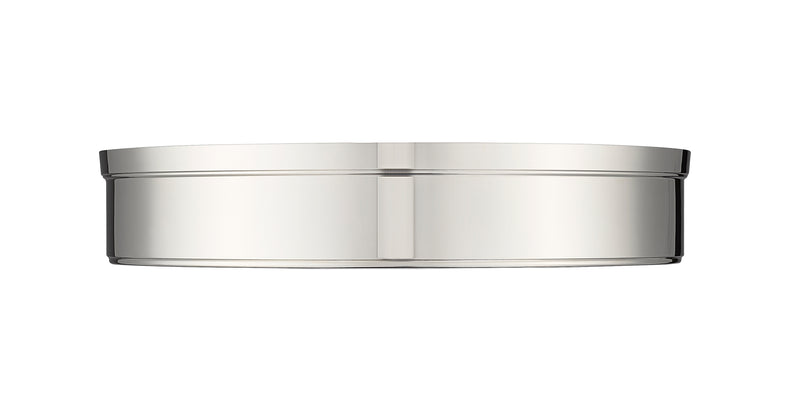 Anders 3 Light 22" Flush Mount in Polished Nickel