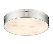 Anders 3 Light 22" Flush Mount in Polished Nickel
