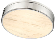Anders 3 Light 22" Flush Mount in Polished Nickel