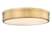 Anders 3 Light 22" Flush Mount in Rubbed Brass