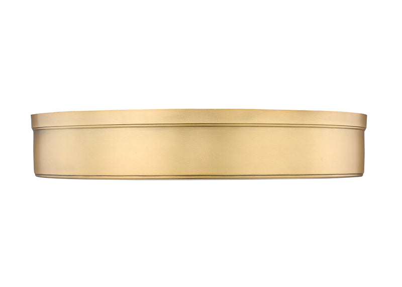 Anders 3 Light 22" Flush Mount in Rubbed Brass