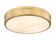 Anders 3 Light 22" Flush Mount in Rubbed Brass