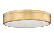 Anders 3 Light 22" Flush Mount in Rubbed Brass