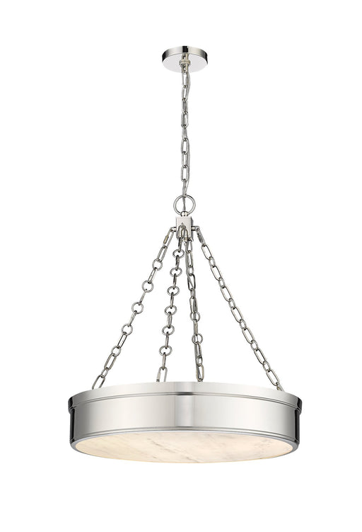 Anders 3 Light 22" Pendant in Polished Nickel