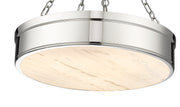 Anders 3 Light 22" Pendant in Polished Nickel