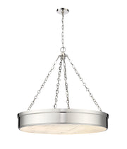 Anders 3 Light 33" Pendant in Polished Nickel