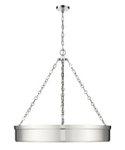 Anders 3 Light 33" Pendant in Polished Nickel
