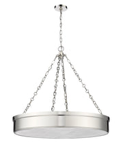 Anders 3 Light 33" Pendant in Polished Nickel