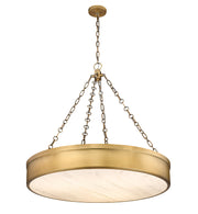 Anders 3 Light 33" Pendant in Rubbed Brass