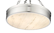 Anders 3 Light 22" Semi Flush Mount in Polished Nickel