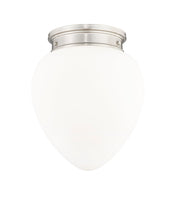 Gideon 1 Light 12.5" Flush Mount in Brushed Nickel