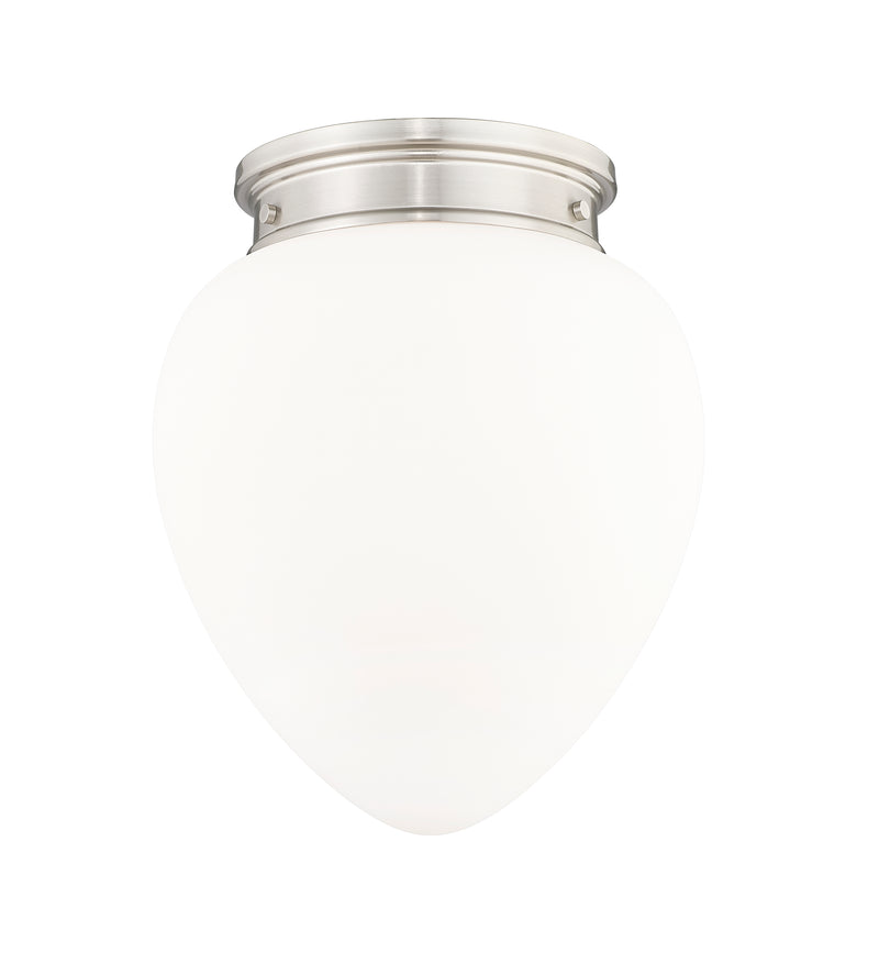 Gideon 1 Light 12.5" Flush Mount in Brushed Nickel