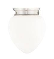 Gideon 1 Light 12.5" Flush Mount in Brushed Nickel