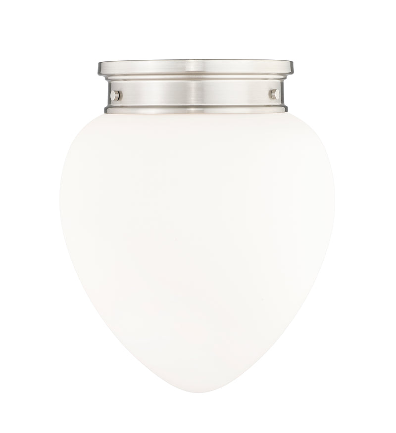 Gideon 1 Light 12.5" Flush Mount in Brushed Nickel