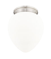Gideon 1 Light 12.5" Flush Mount in Brushed Nickel