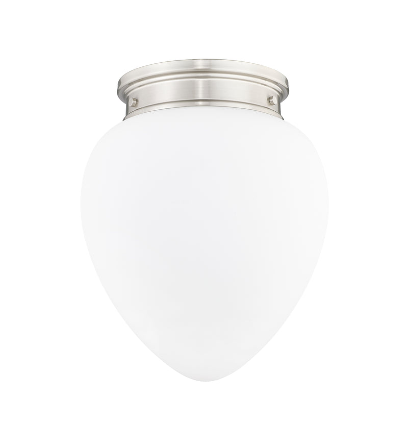 Gideon 1 Light 12.5" Flush Mount in Brushed Nickel