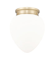Gideon 1 Light 12.5" Flush Mount in Modern Gold